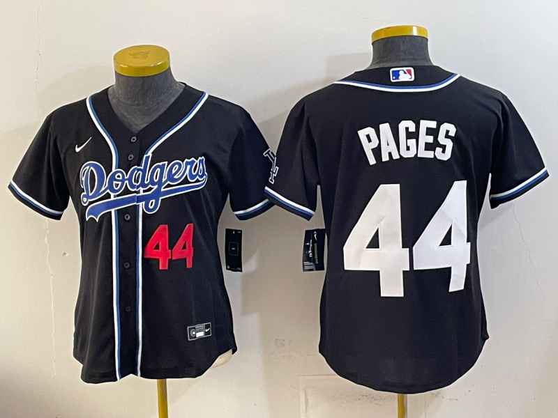 women Los Angeles Dodgers #44 pages black Game 2026 Nike MLB Jersey 0654002->women mlb jersey->Women Jersey